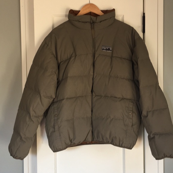 Patagonia Mens Large Puffer Coat Olive 